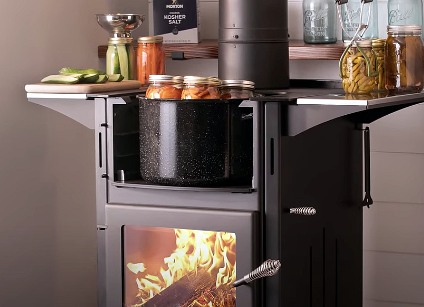 Stove and hearth display in our Southwick, MA showroom